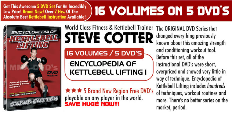 Steve Cotter - Encyclopedia Of Kettlebell Lifting - Kettlebells DVD Instructional Training Series