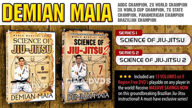 Demian Maia - Science Of Jiu-Jitsu DVD Instructional Series For Mastering The Art Of Brazilian Jiu-Jitsu