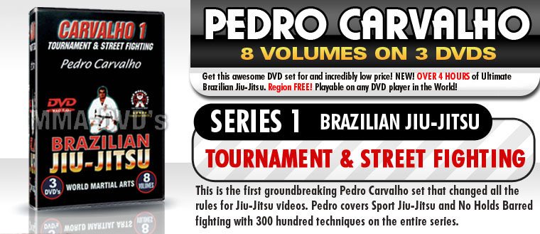 Brazilian Jiu-Jitsu Mixed Martial Arts Mega 3 Pack Starring Pedro Carvalho On High Quality DVD