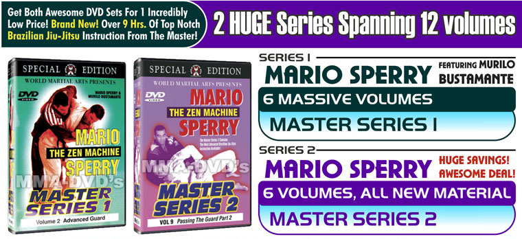 Mario Sperry, Master Series, Combo, DVD Video, Brazilian Jiu-Jitsu