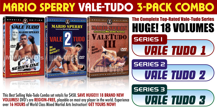 Mario Sperry, Vale-Tudo, Mixed Martial Arts DVD Series 3 Pack