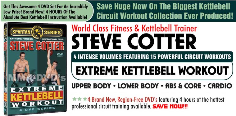 Steve Cotter - Extreme Kettlebell Workout Circuit Training Workout DVD Series