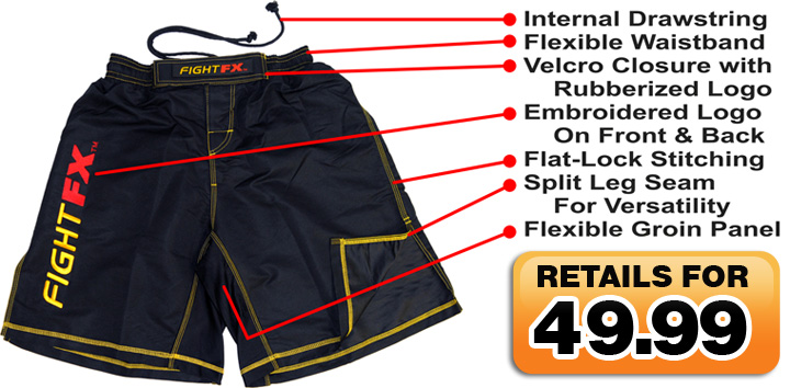 Fight FX Fight Shorts Details and High Quality Features