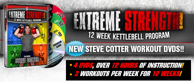 Steve Cotter Extreme Strength 12 week Kettlebell DVD